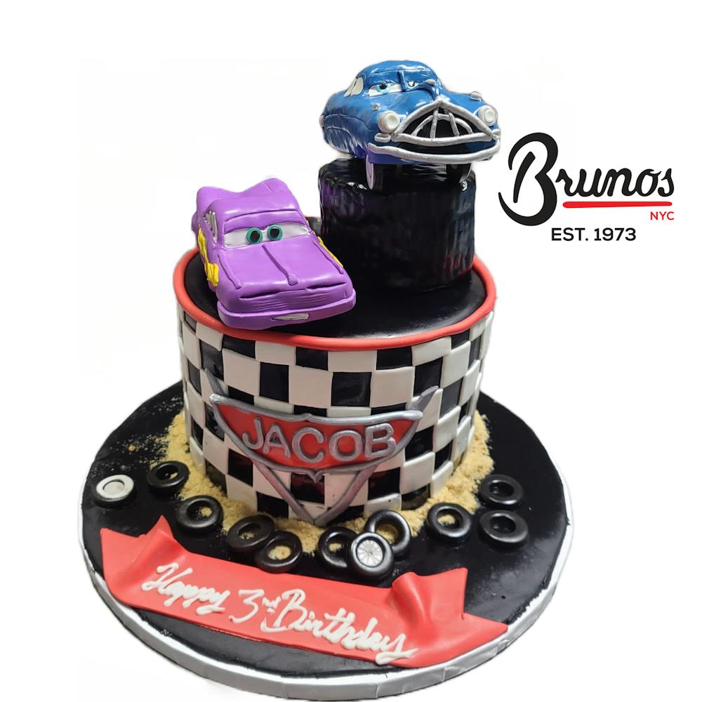 a cake made to look like a face