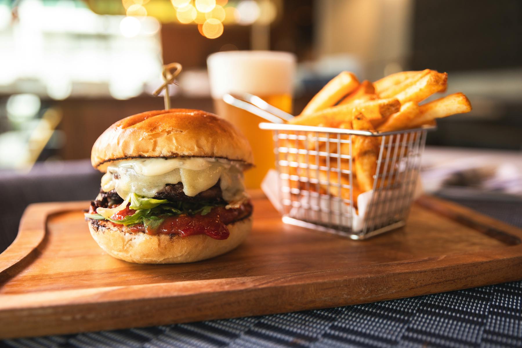 a close up of a sandwich sitting on top of a wooden table