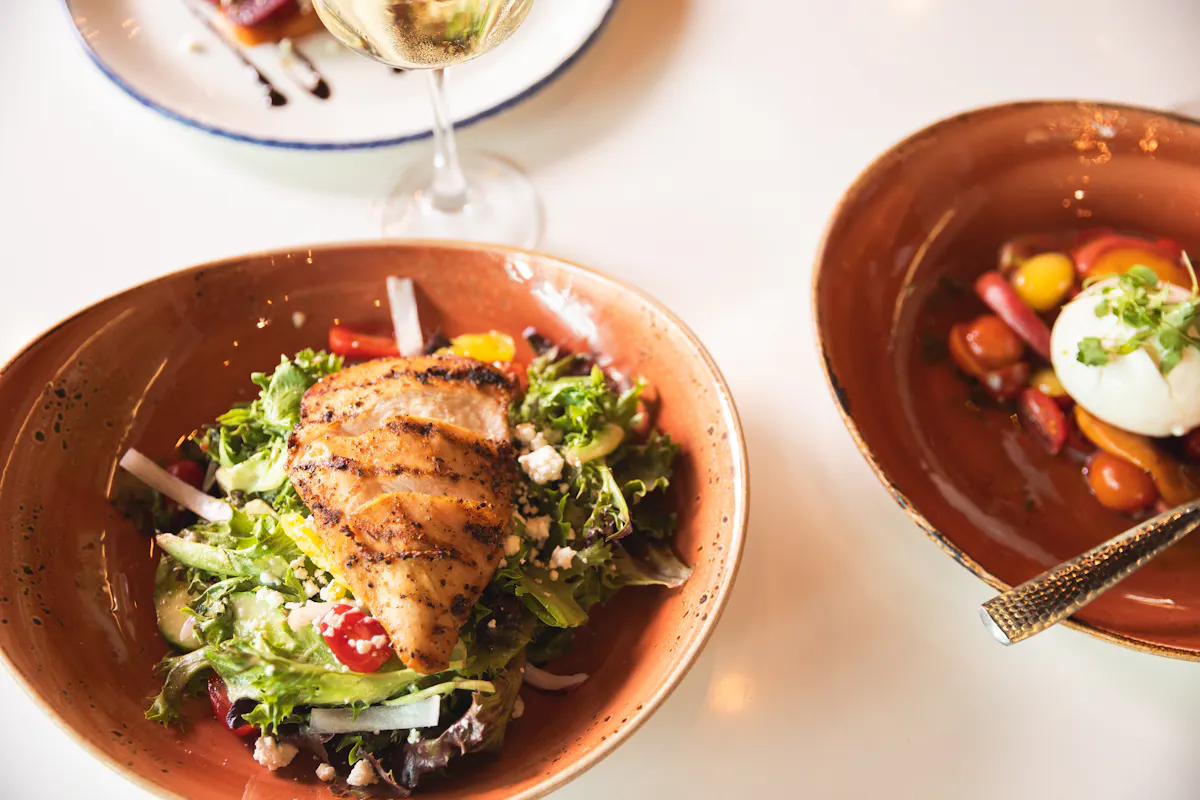 a bowl of food on a plate