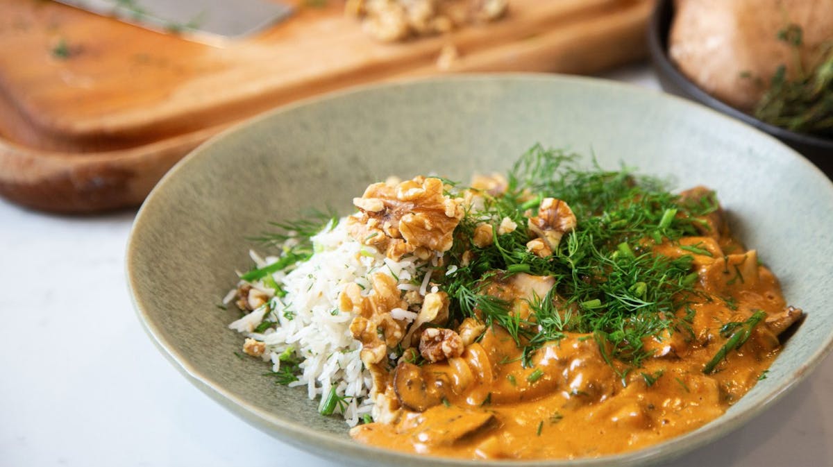 a bowl of food on a plate