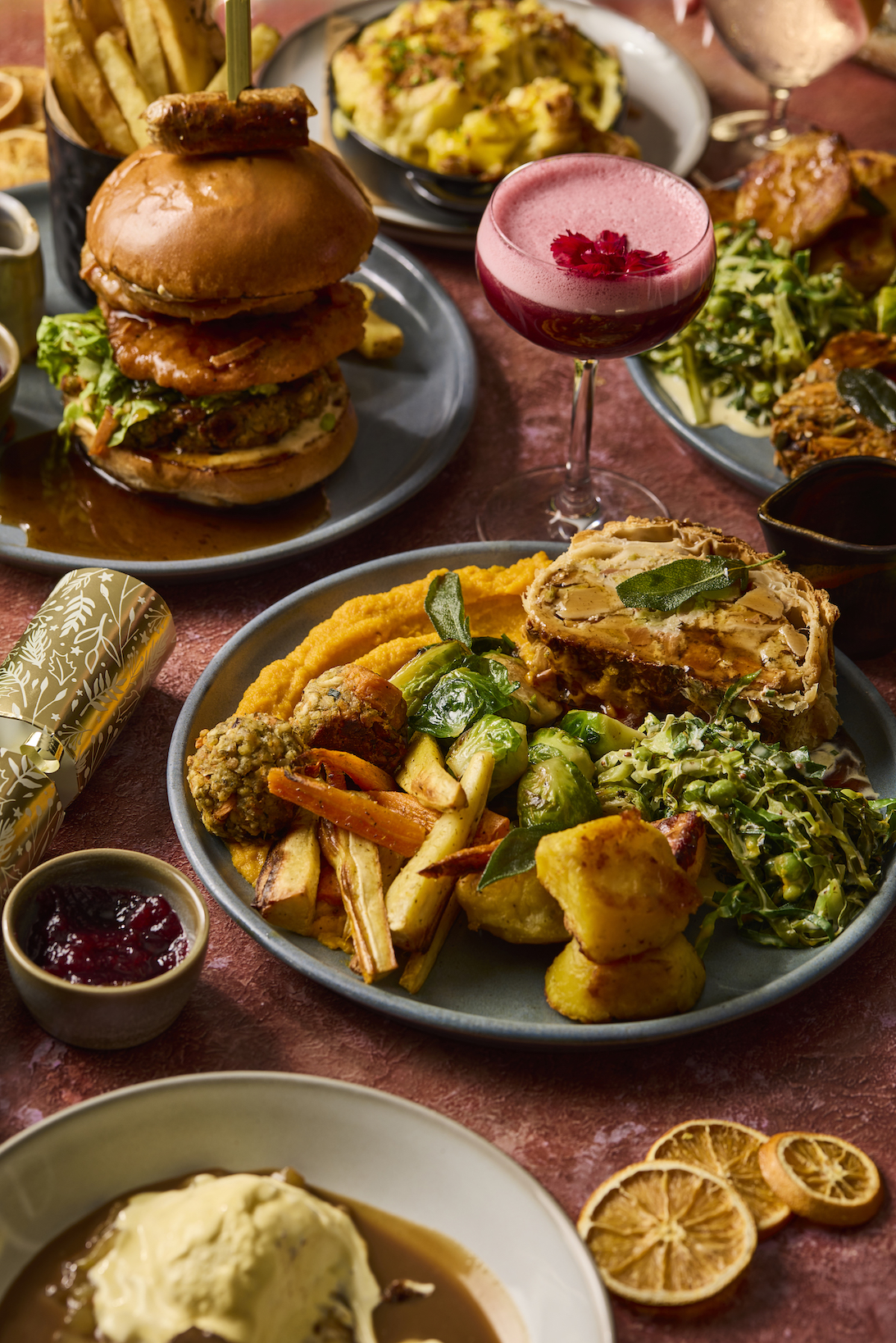 a bunch of food on a plate