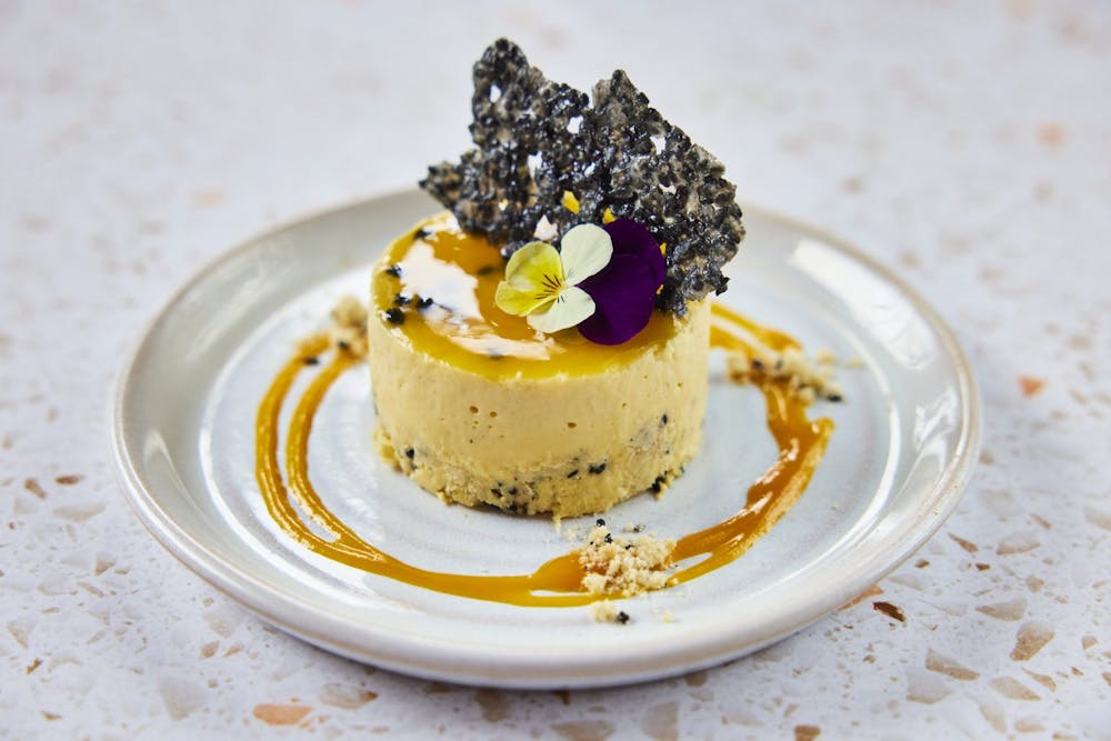 a piece of chocolate cake on a plate