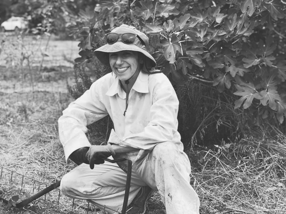 a black and white photo of a boy