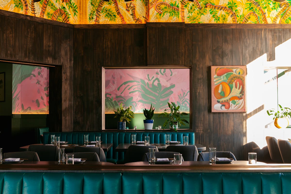 a person sitting at a table