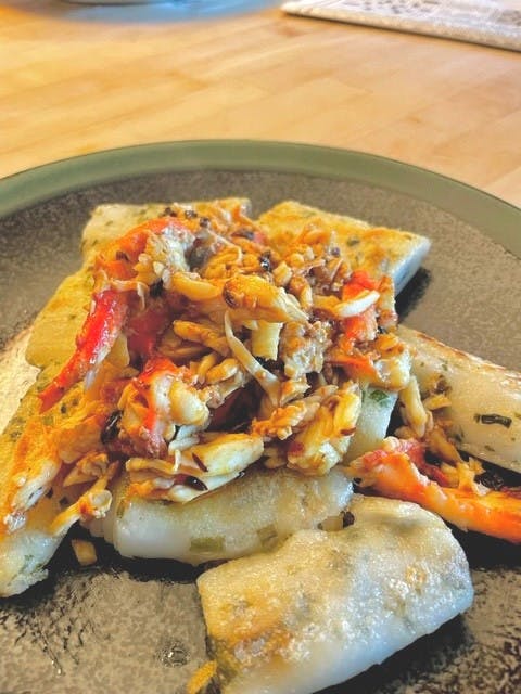 a plate of food