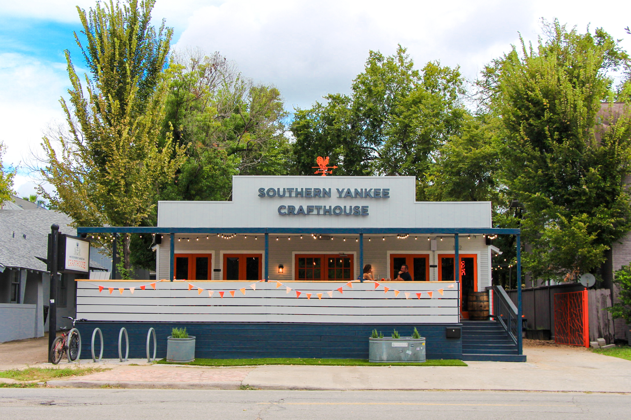 a view of the front of the Crafthouse from across the street