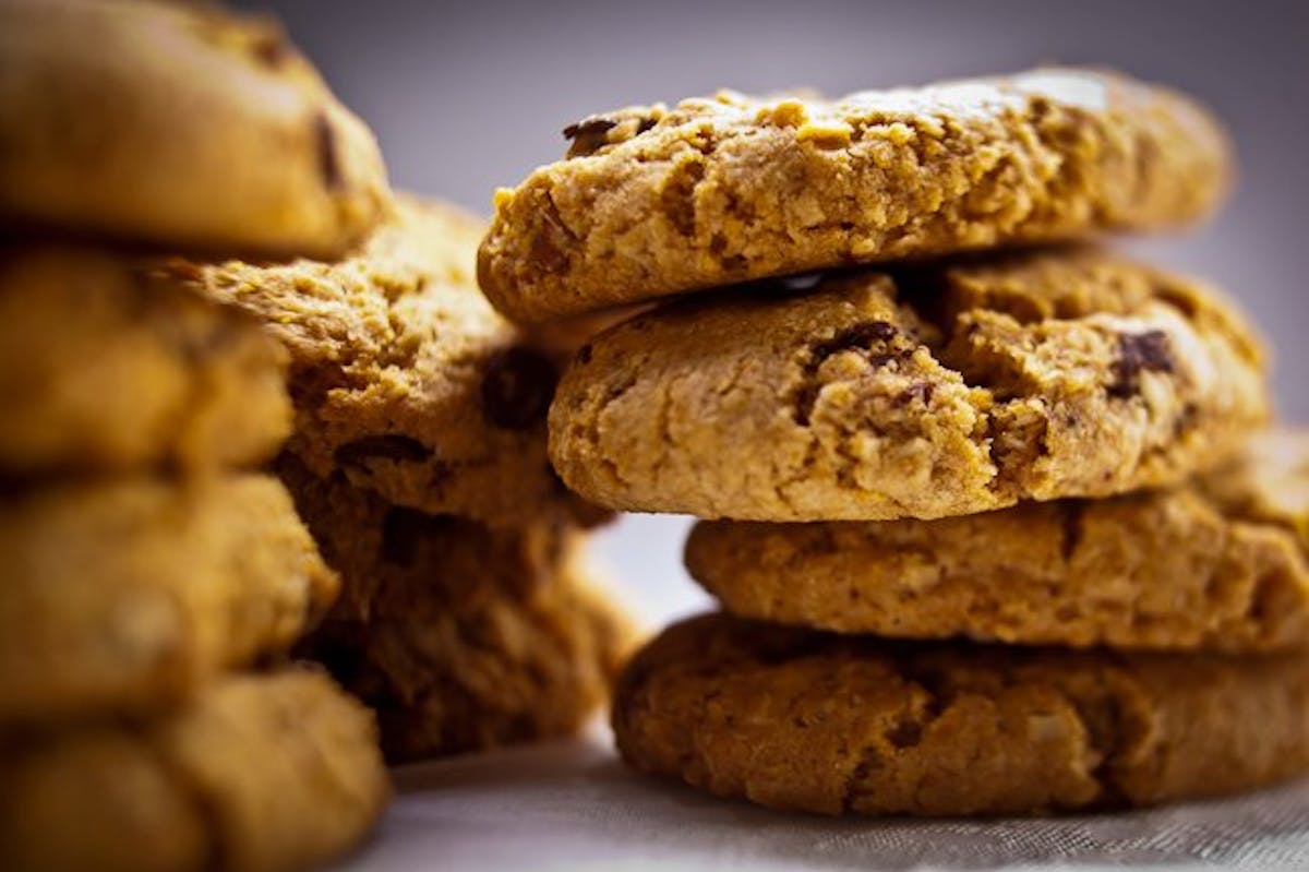 a close up of food