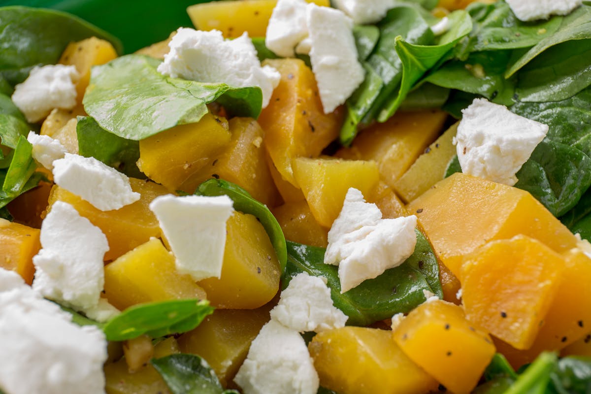 a close up of food