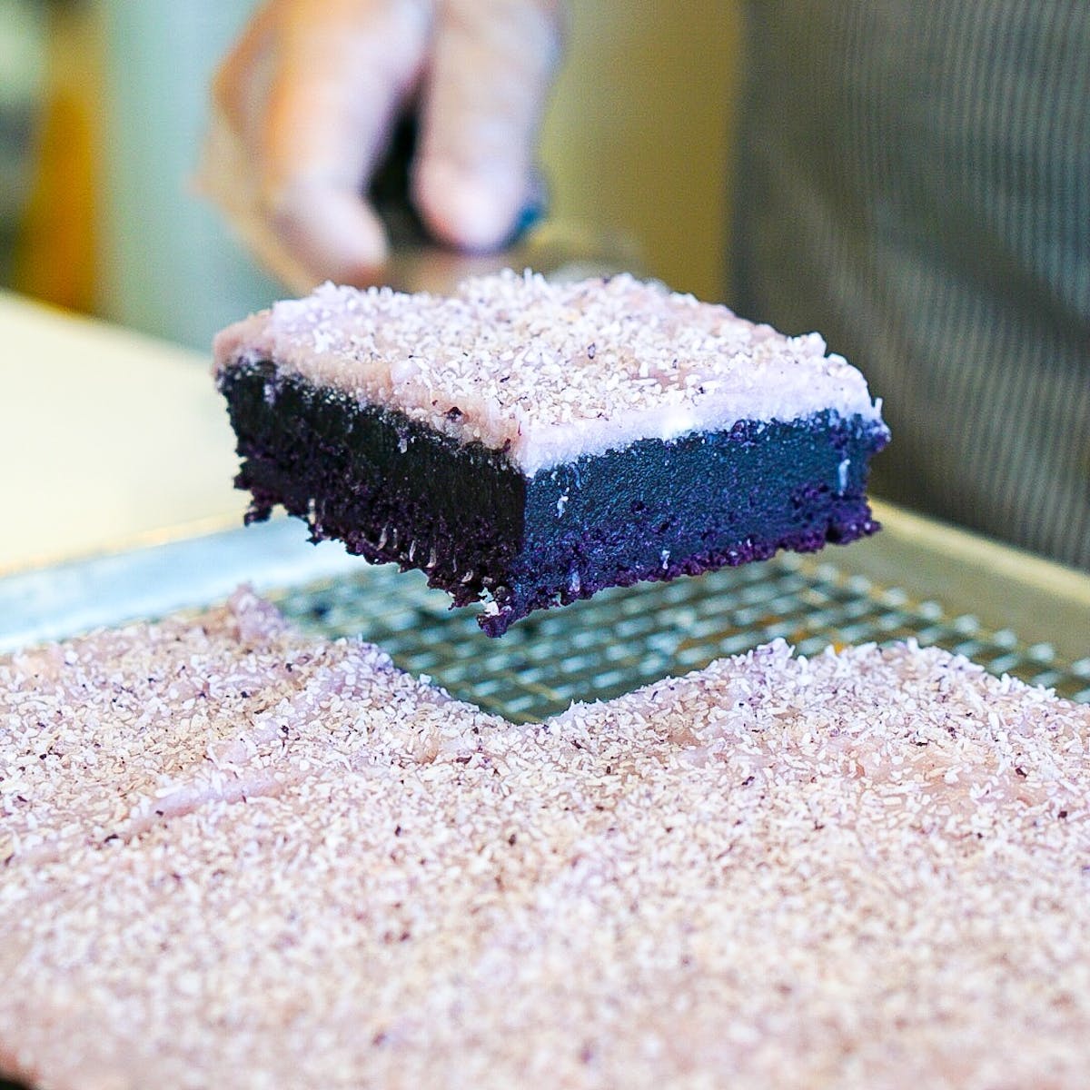 Ube Mochi Brownies Fill The Original Mochi Cookie