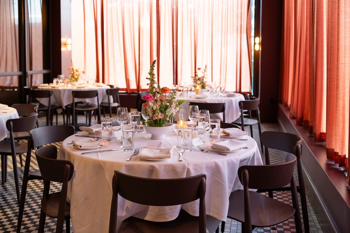 a dining table