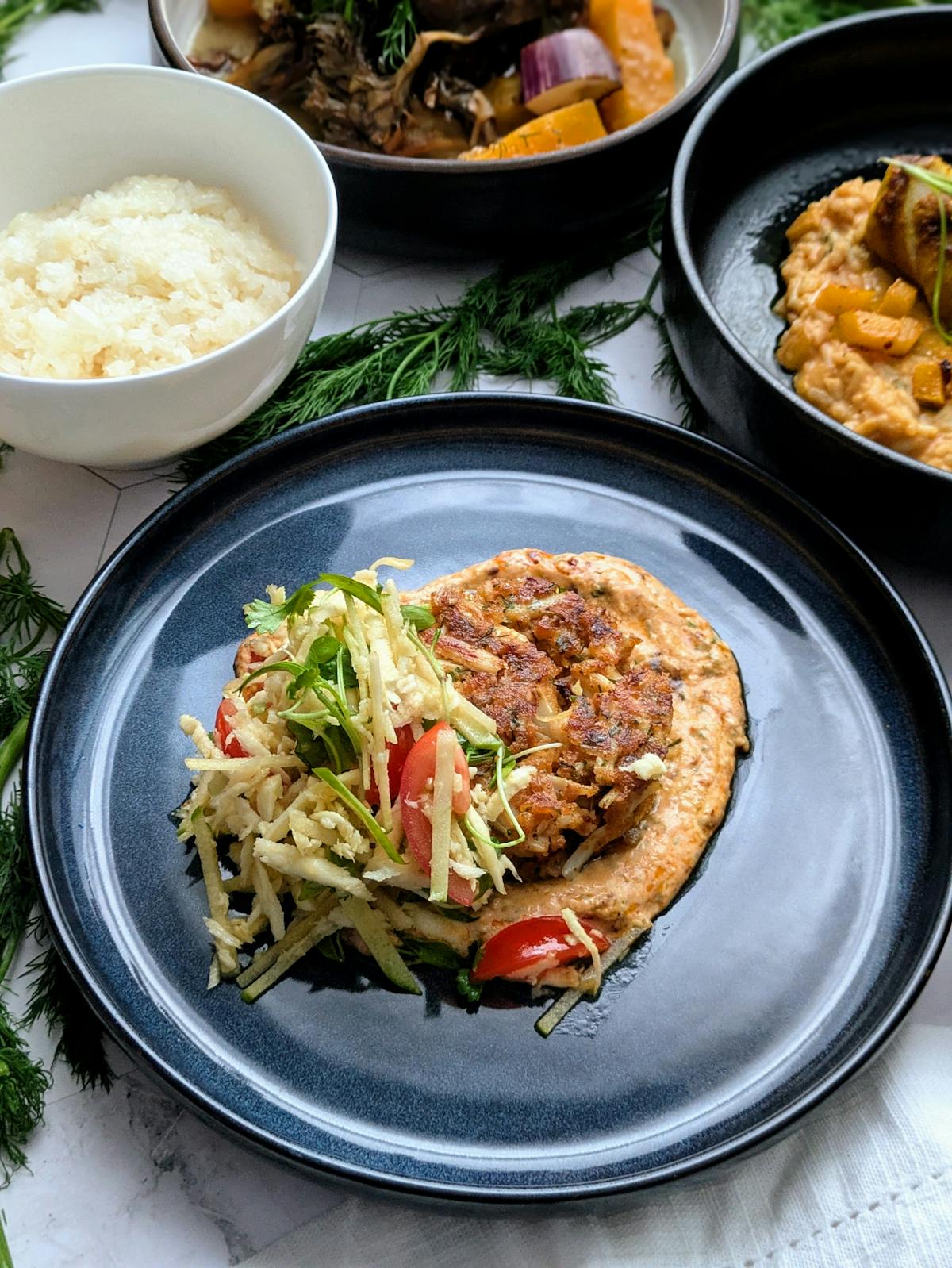a bowl of food on a plate