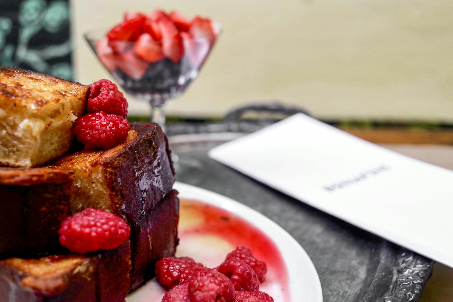 a close up of a slice of cake on a plate