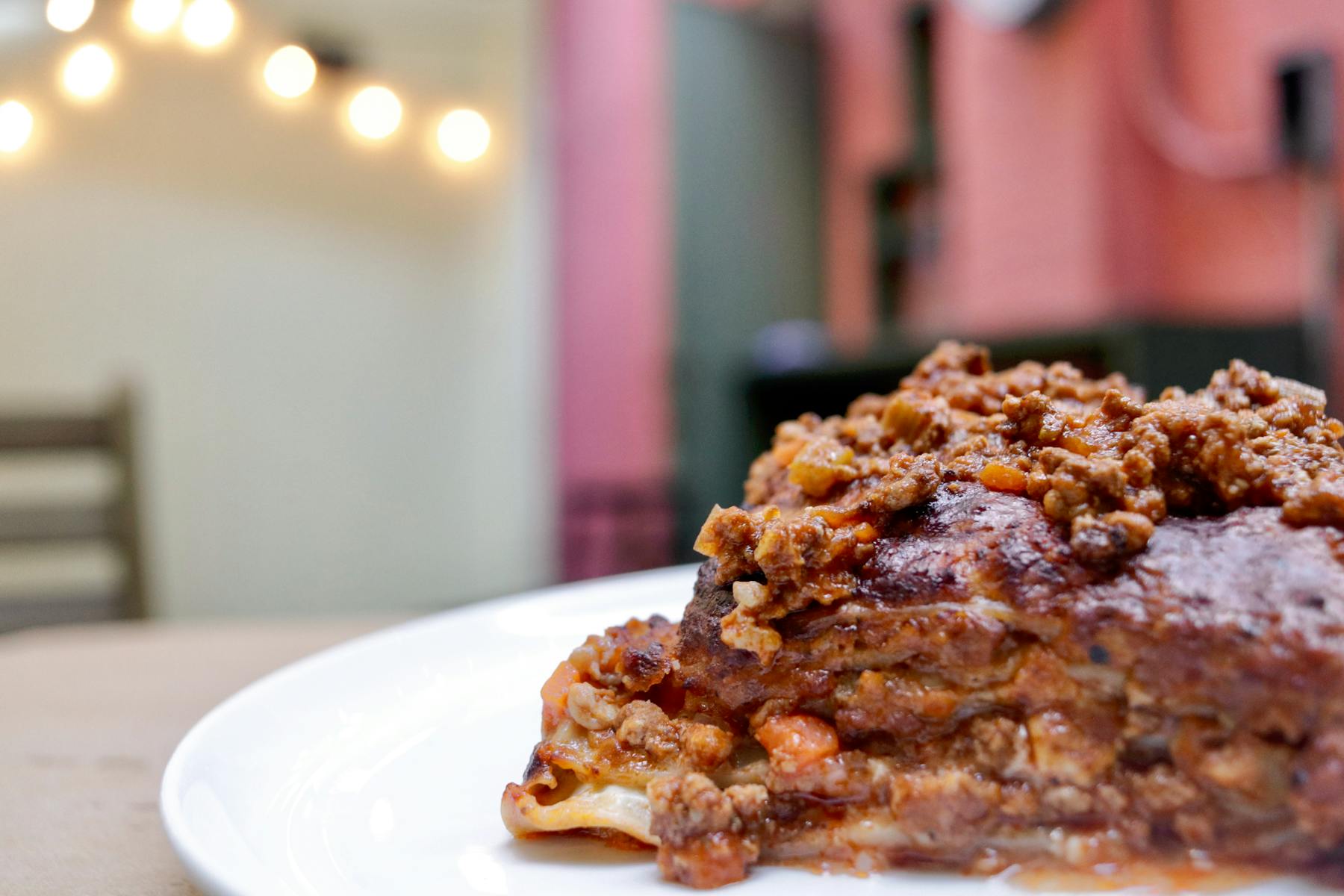 a close up of a plate of food