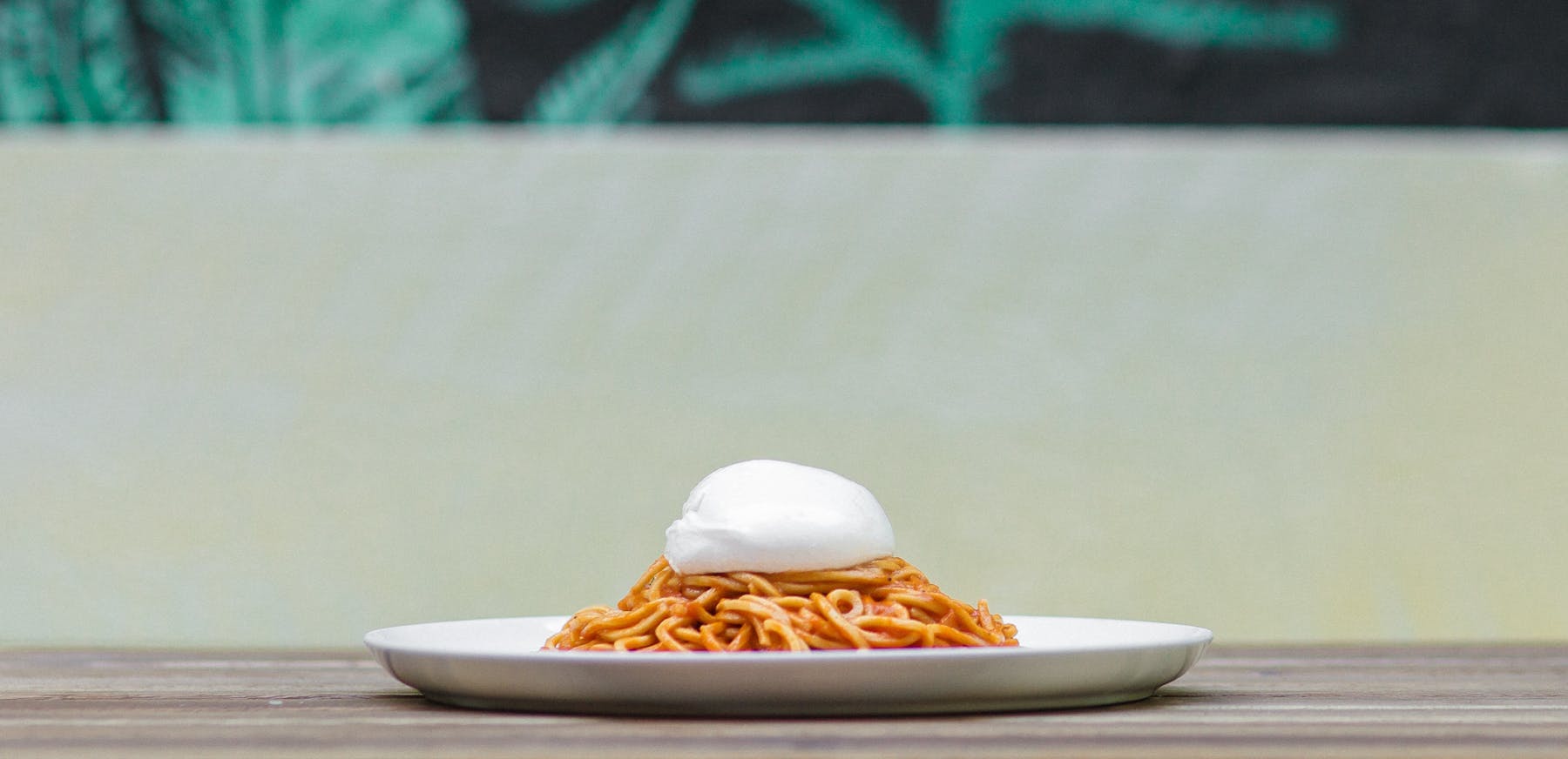 a plate of food on a table