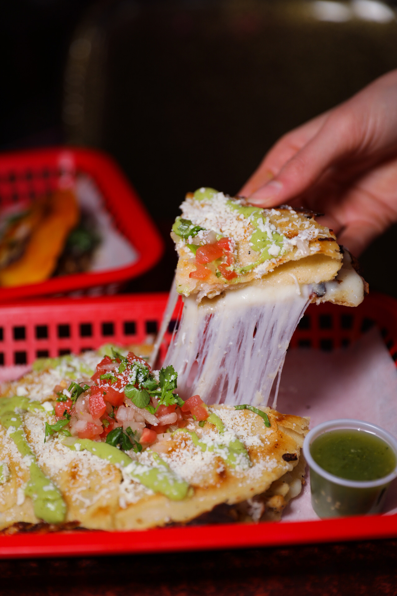 a close up of a plate of food
