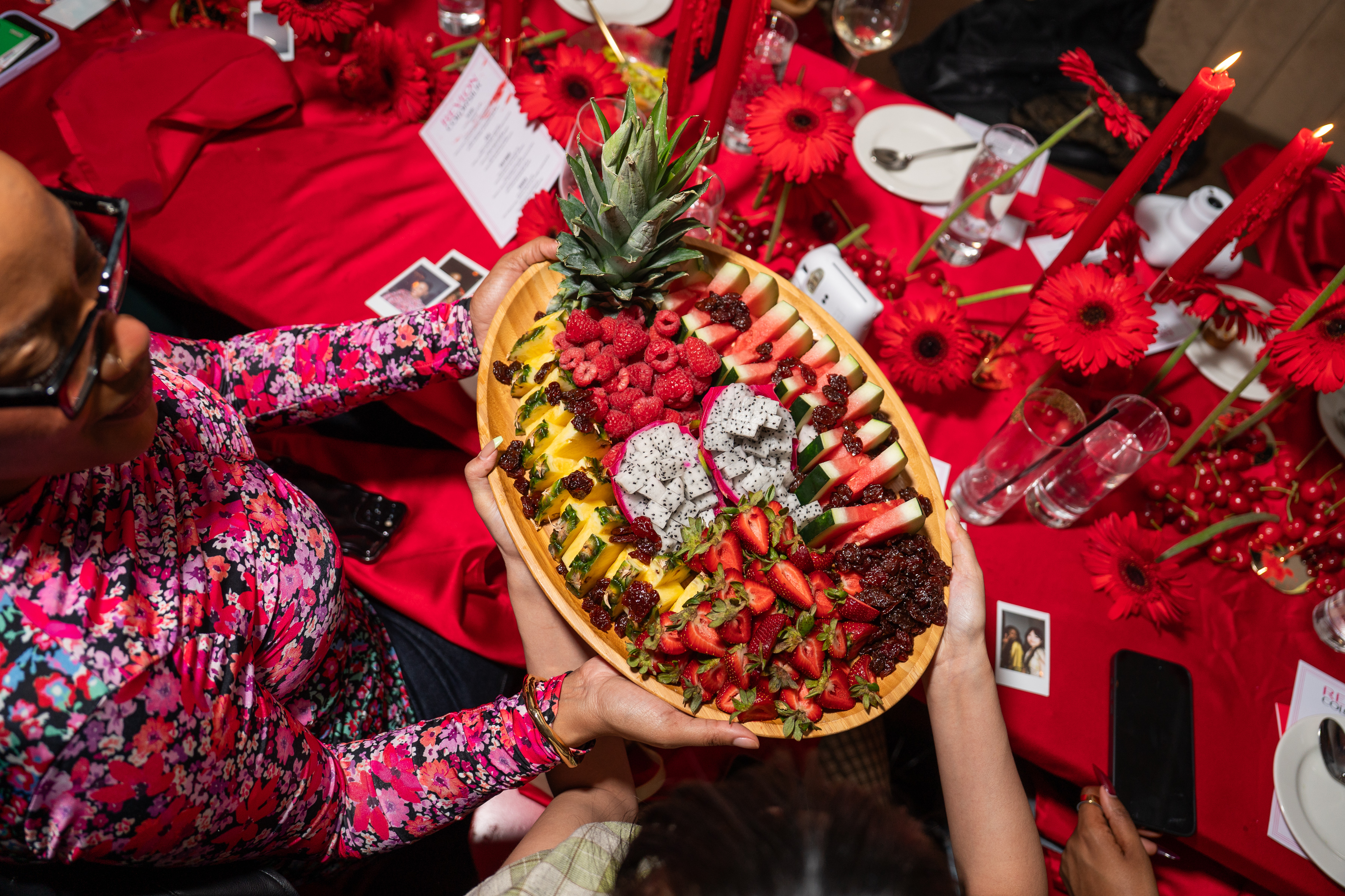 a group of colorful flowers