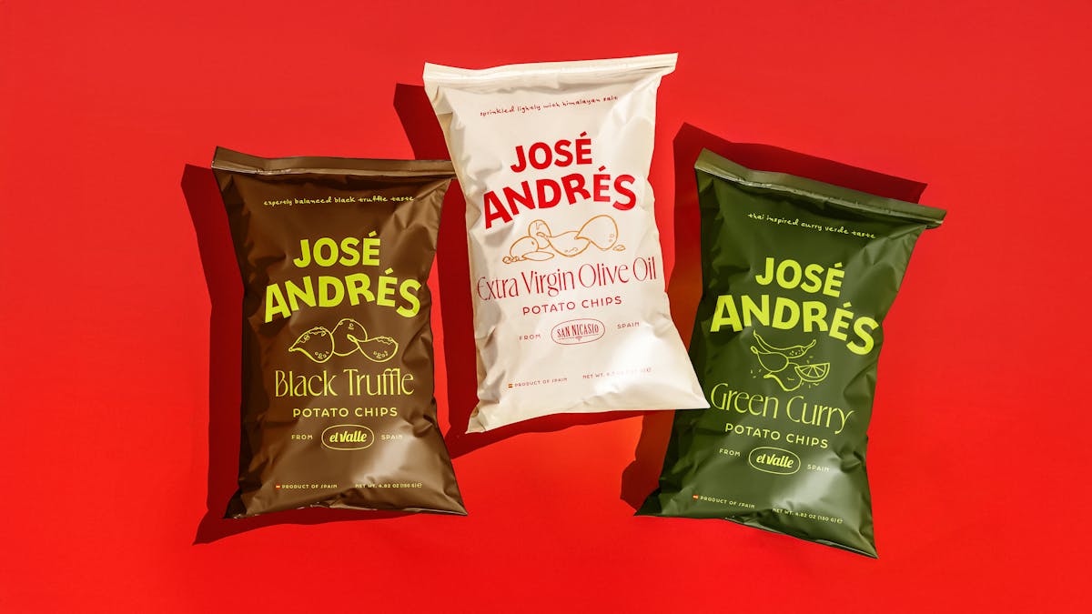 3 bags of potato chips