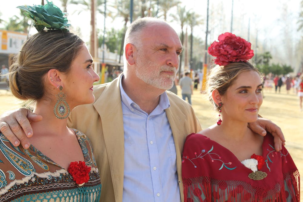 3 people dressing for flamenco dance