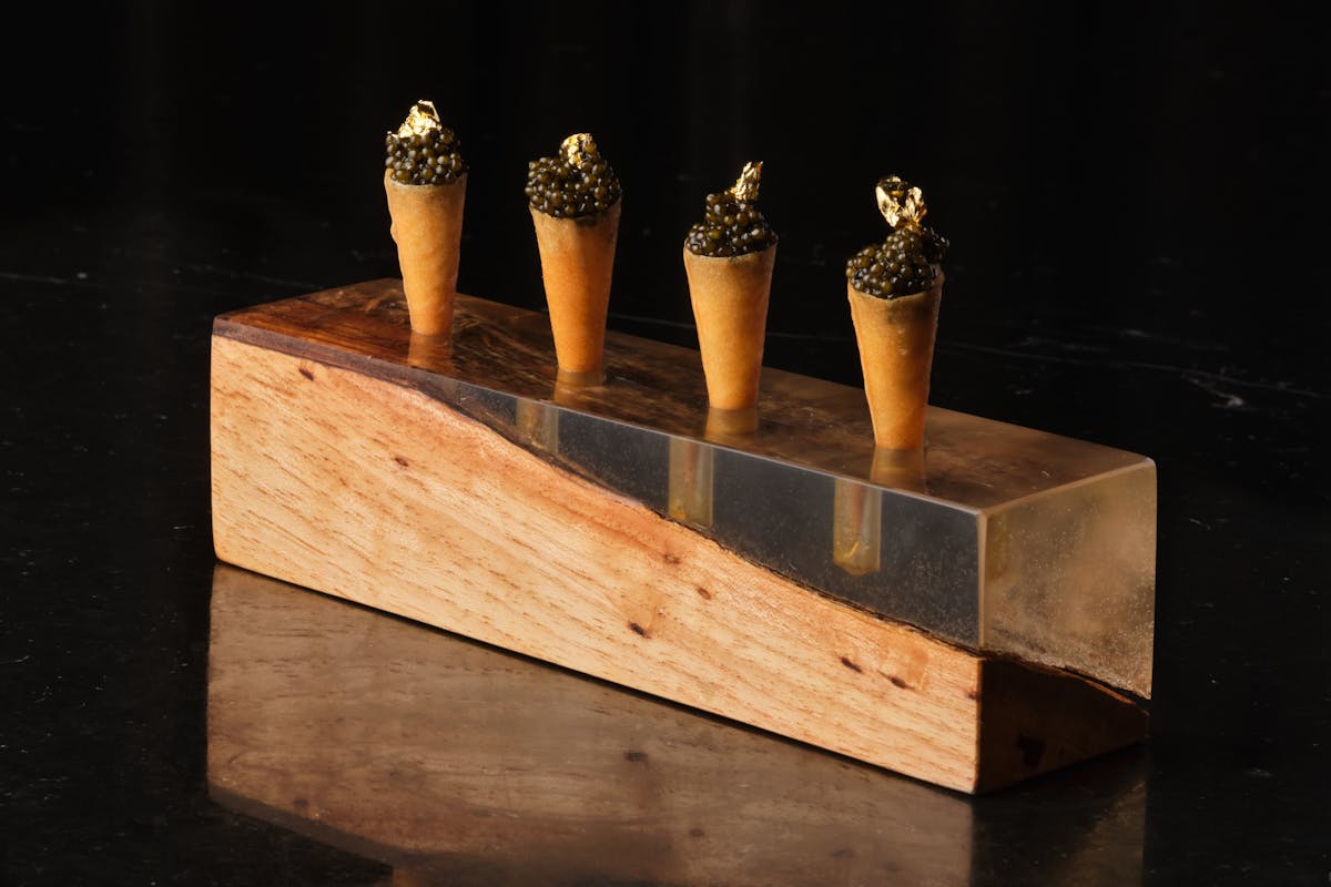 Caviar Cones at Bar Centro