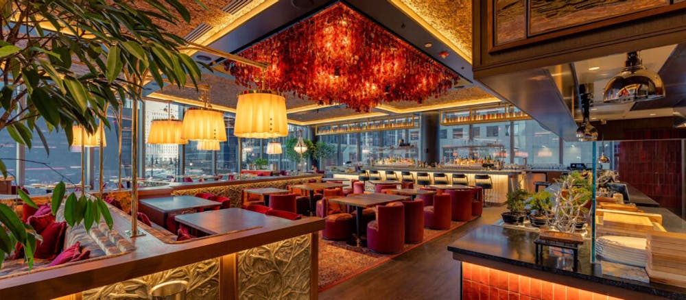 A serene dining area