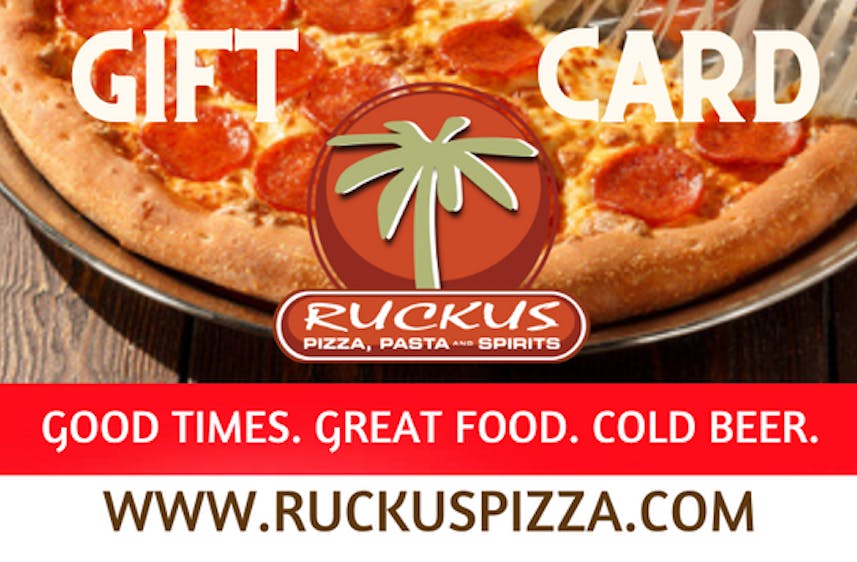 40% off Sale for Ruckus Gift Cards! | Ruckus Pizza | Pizza ...