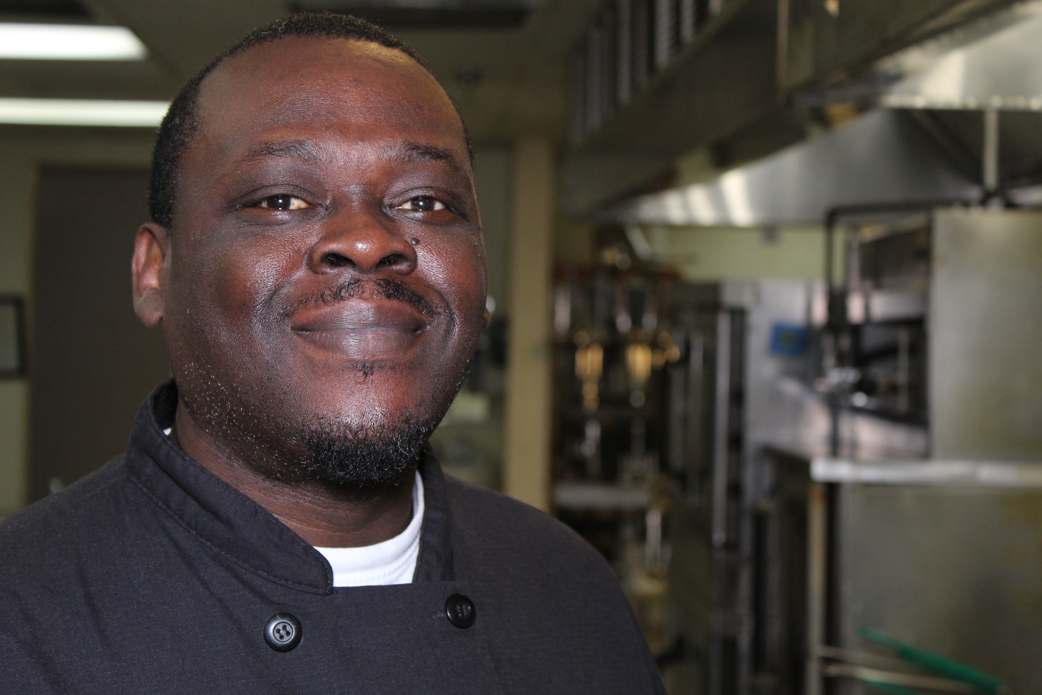 a man looking at the camera