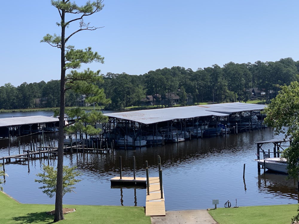 a bridge over a body of water