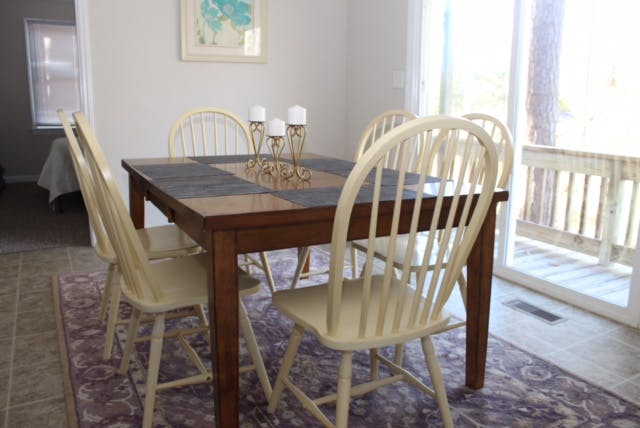 a dining room table