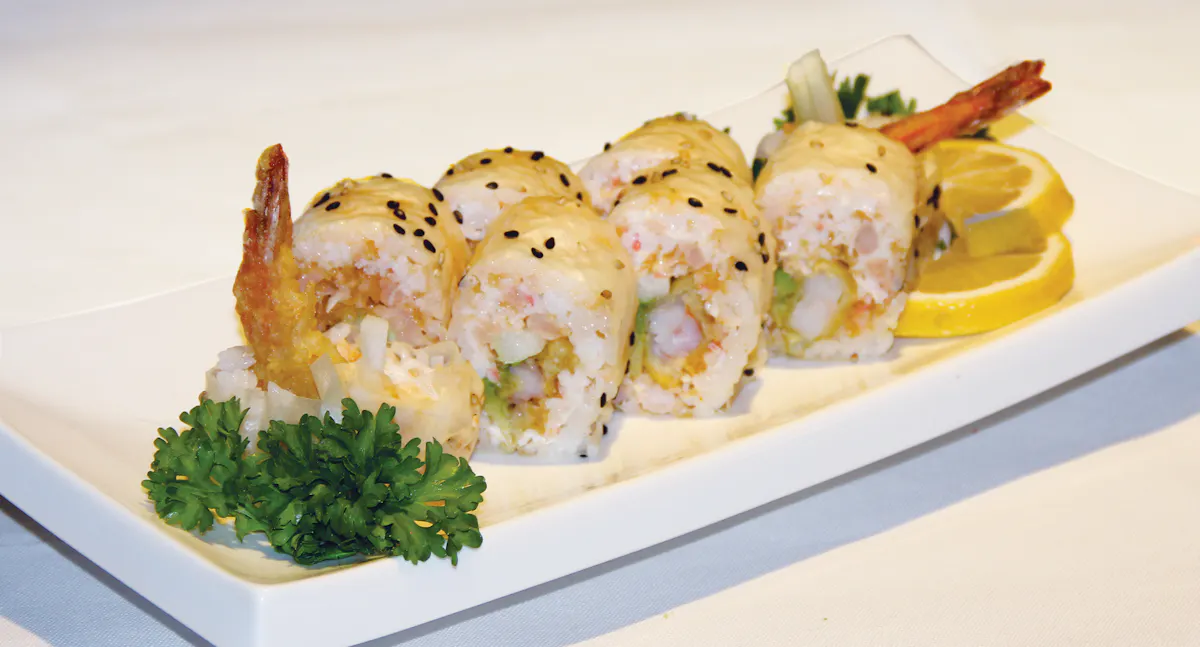 a plate of food with broccoli