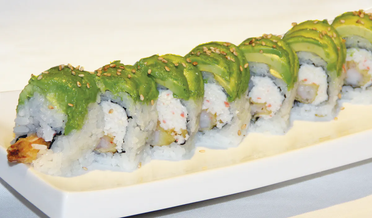 sushi on a plate
