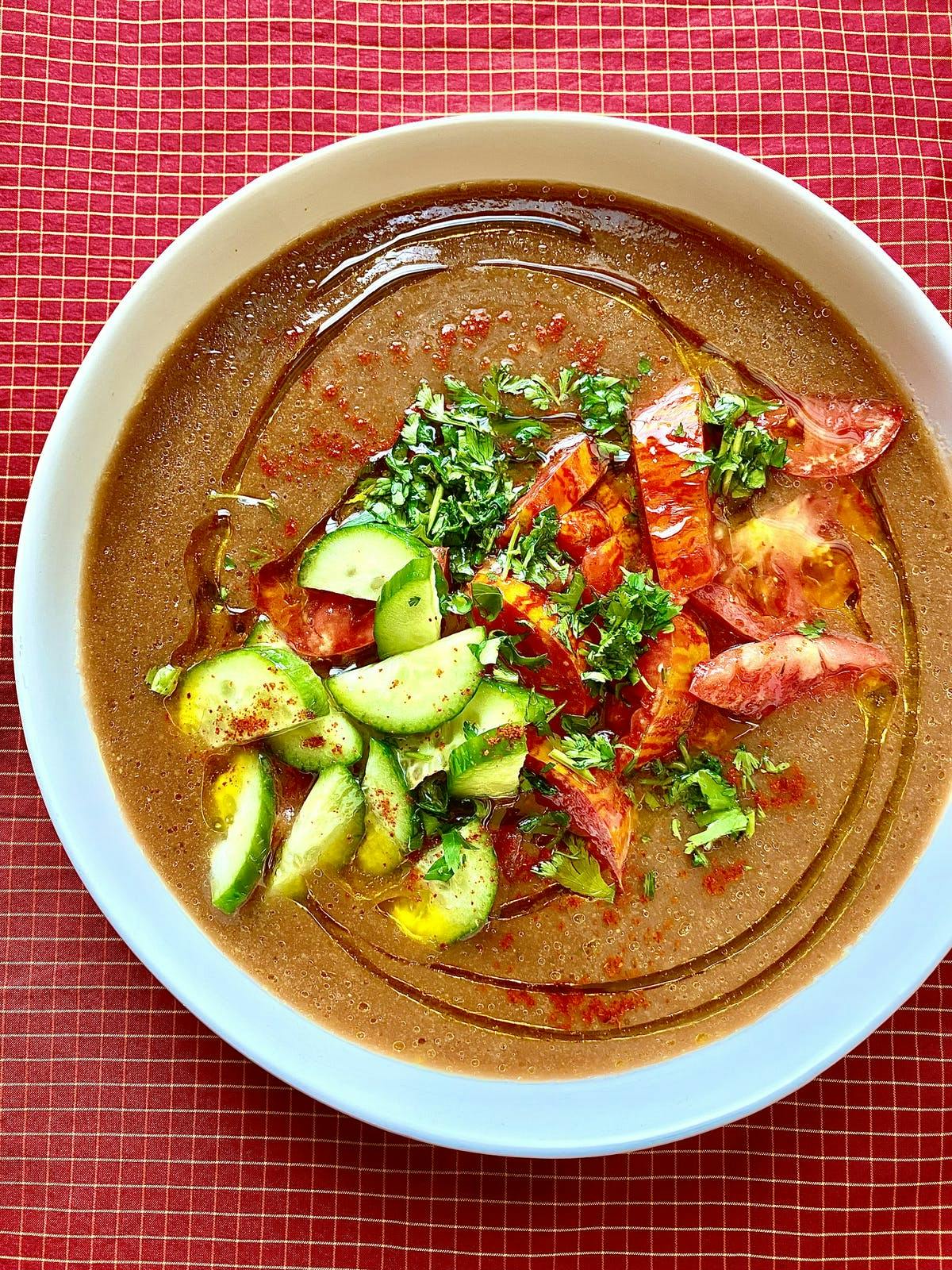 a bowl of food on a plate