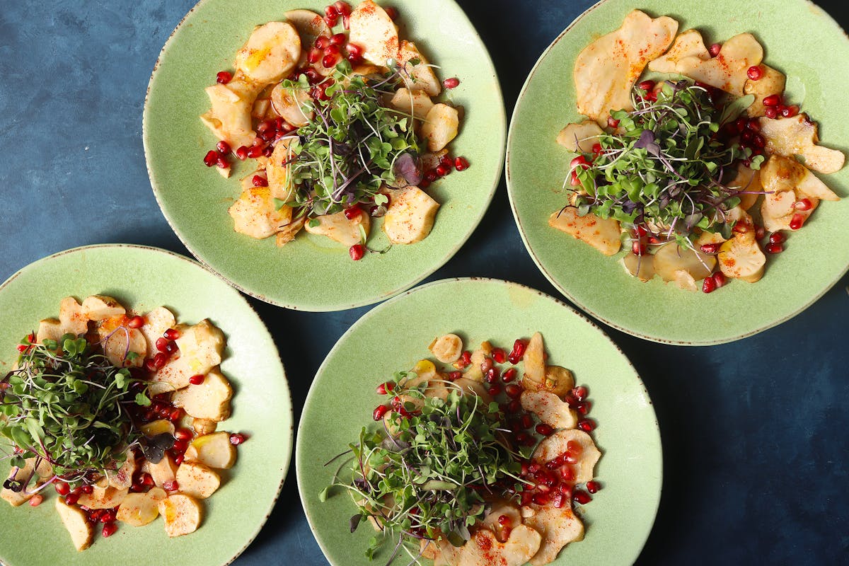 a bowl of food on a plate