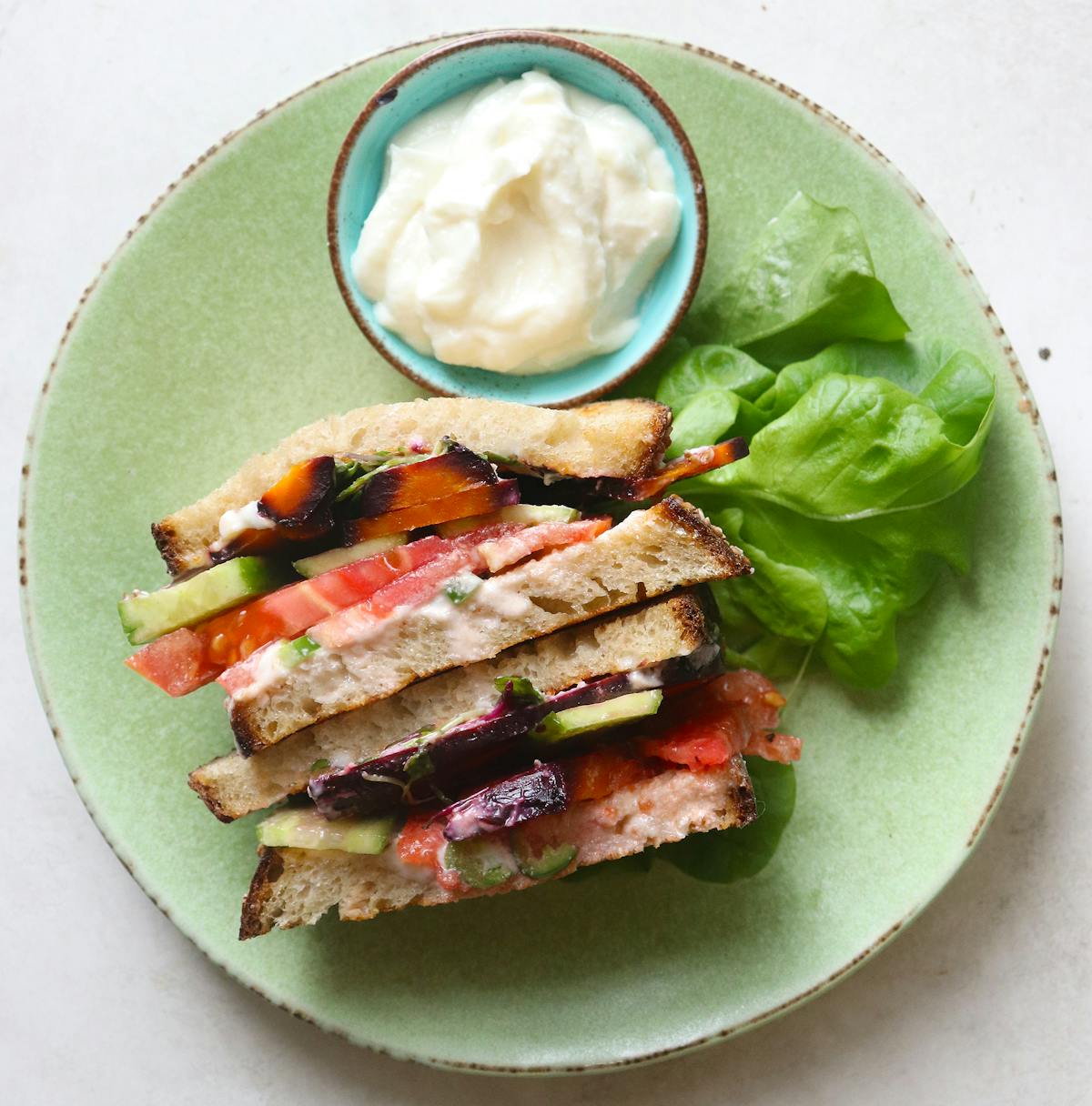 a sandwich on a plate