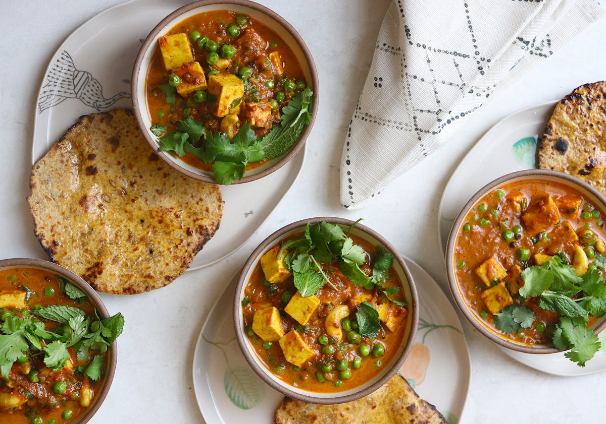 a plate of food on a table