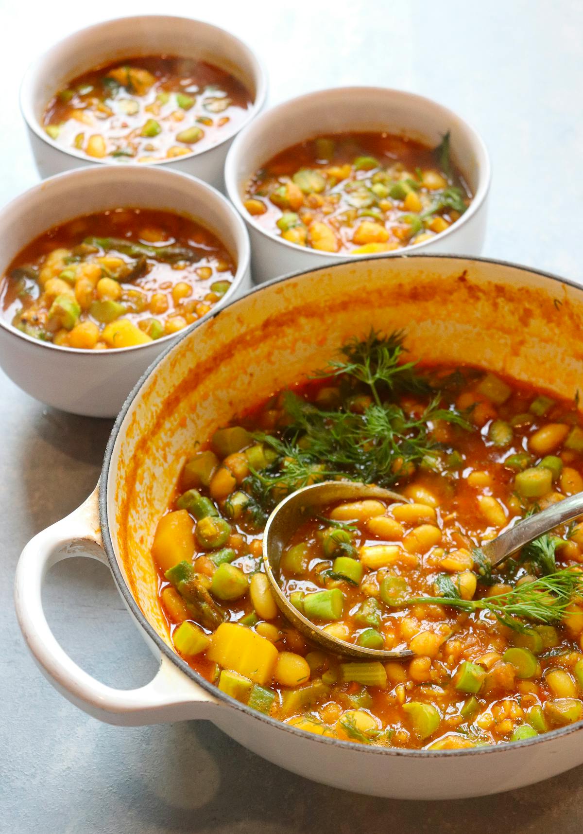 a bowl of food on a table