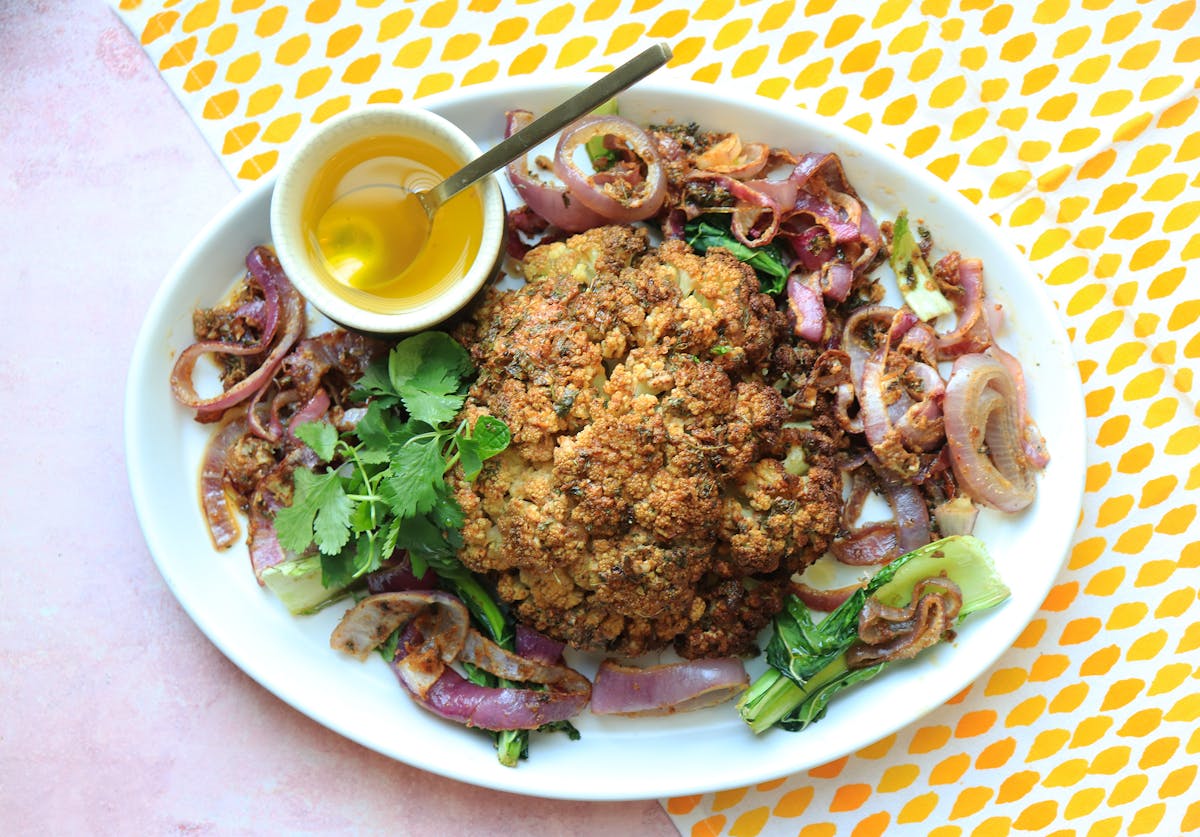 a bowl of food on a plate