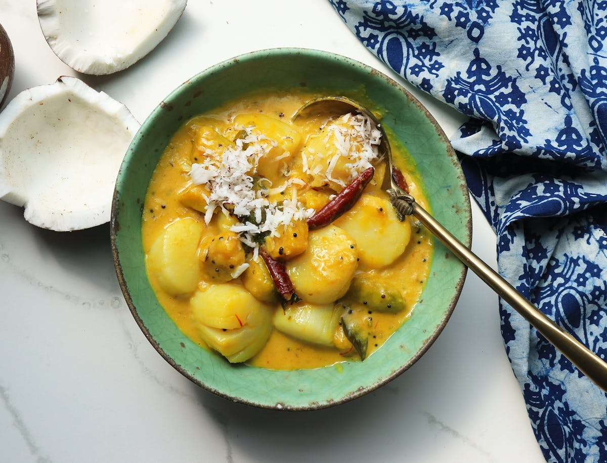 a bowl of food on a plate