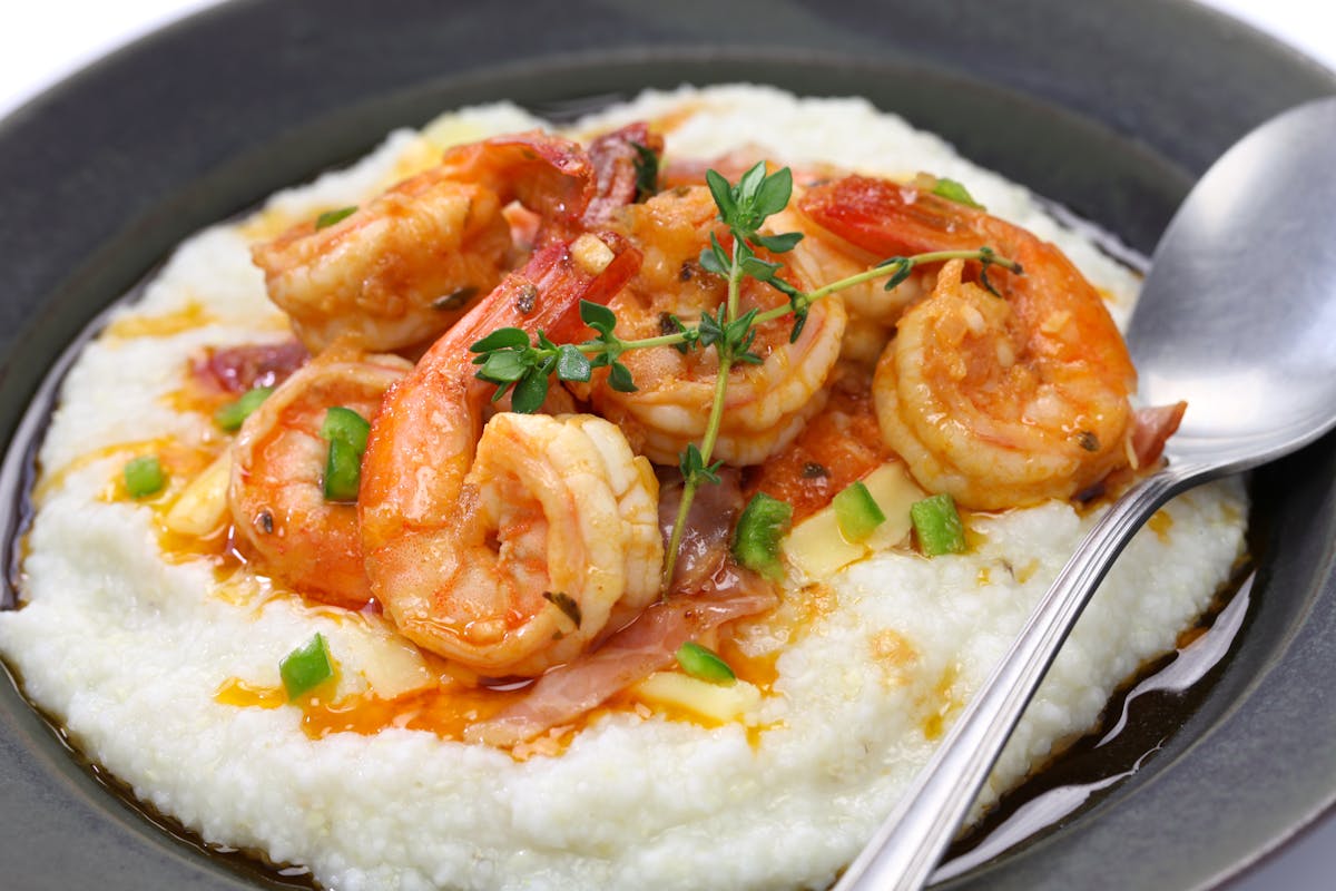 a close up of a plate of food