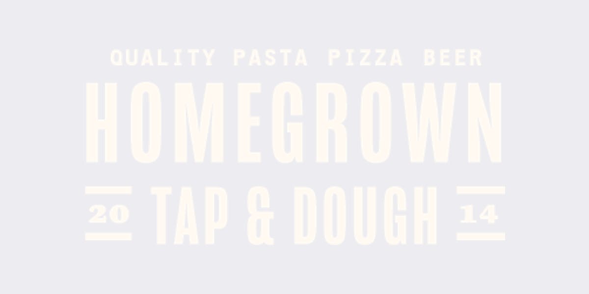 Homegrown Tap & Dough restaurant logo - View nutrition facts, calories, and macros for menu items at 5601 Olde Wadsworth Blvd, Arvada, CO 80002, United States