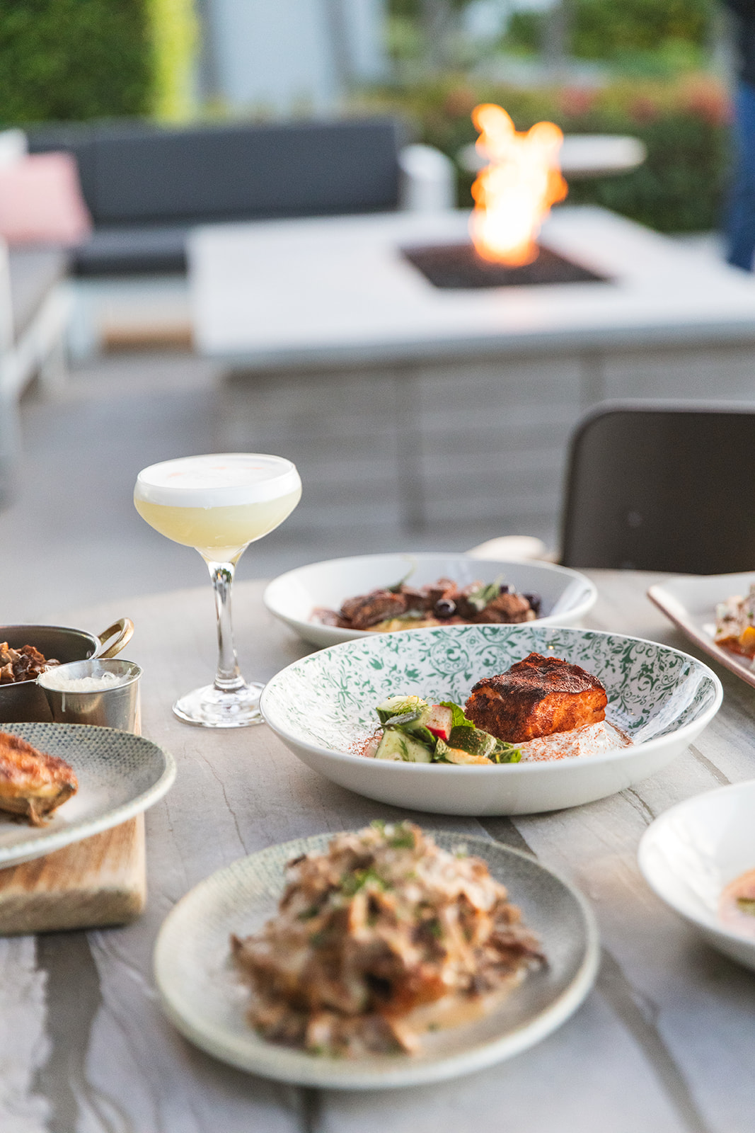 dinner spread