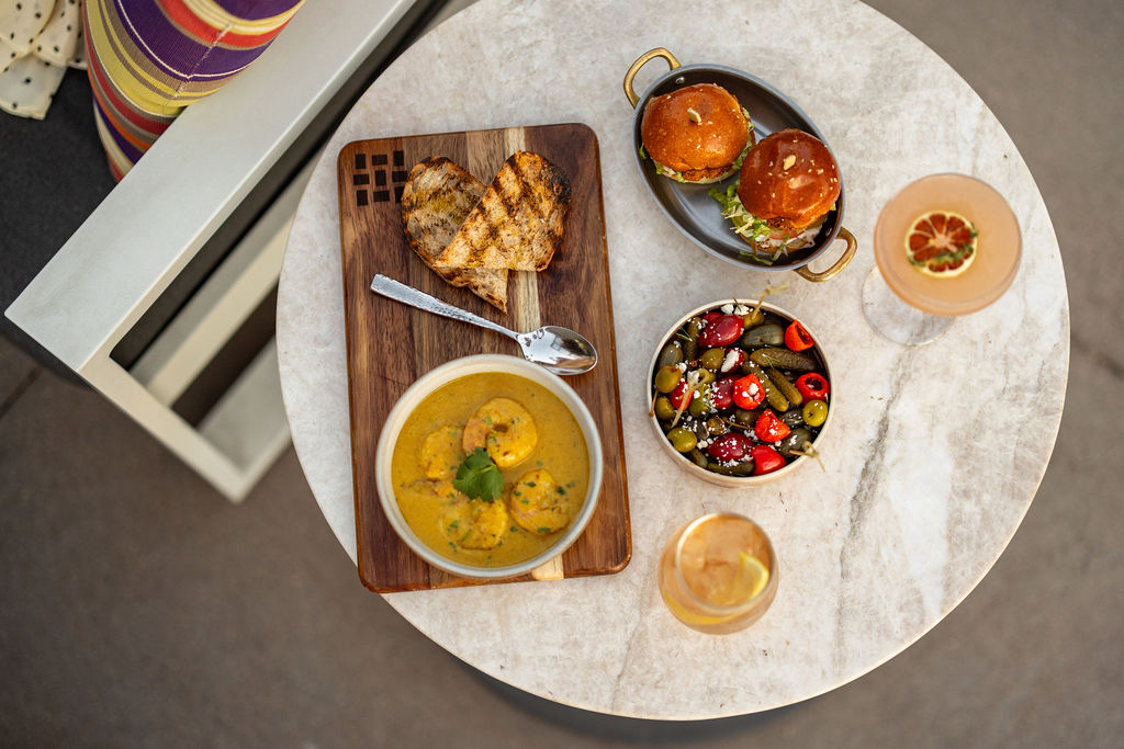 happy hour spread