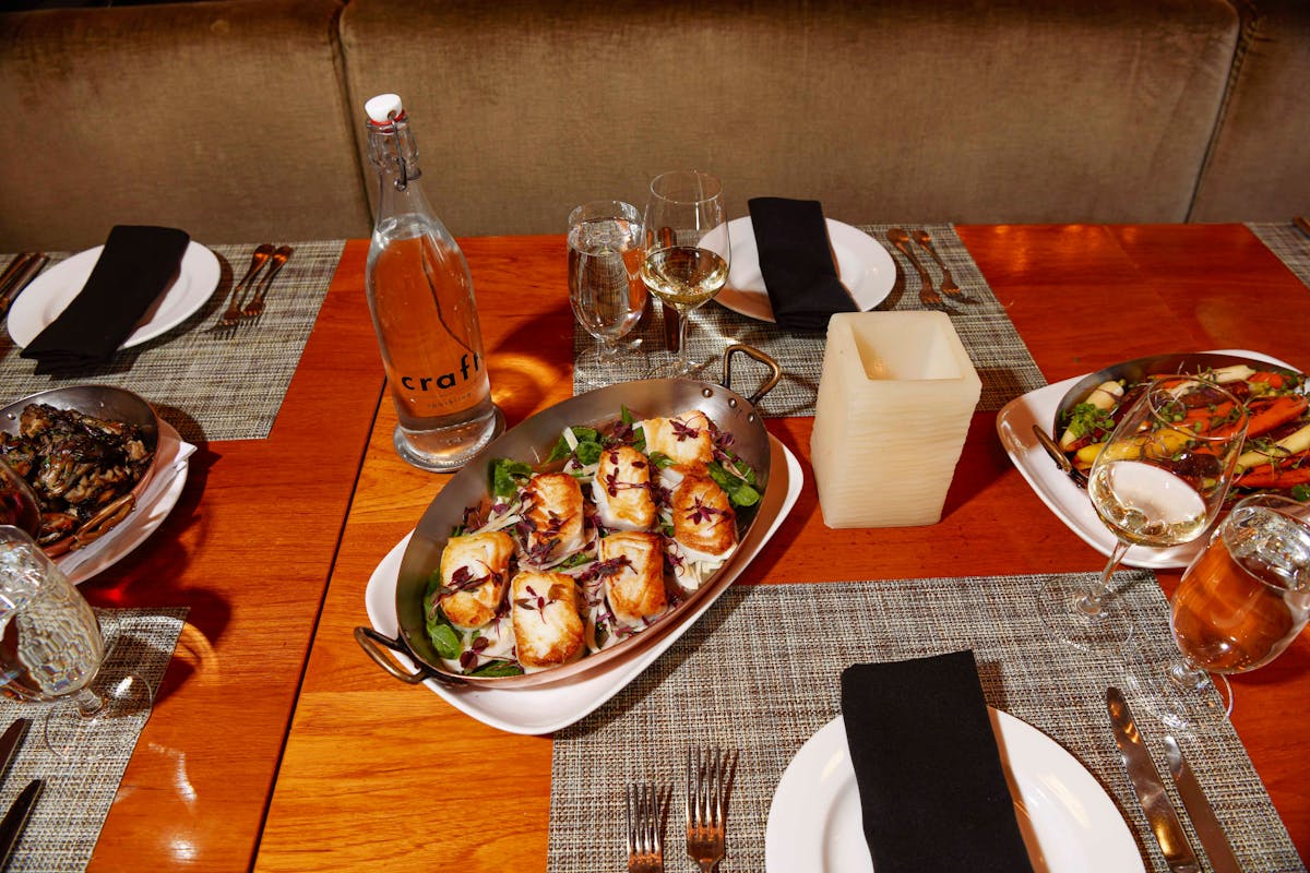 a plate of food on a table
