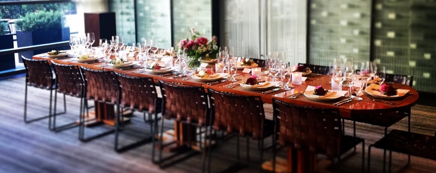 a dining table