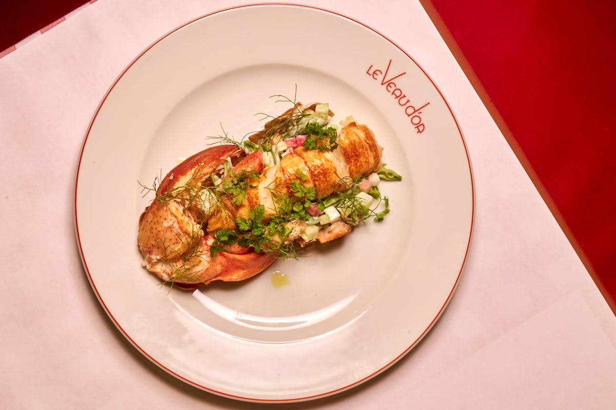 a plate of food on a table