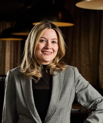 a woman in a suit