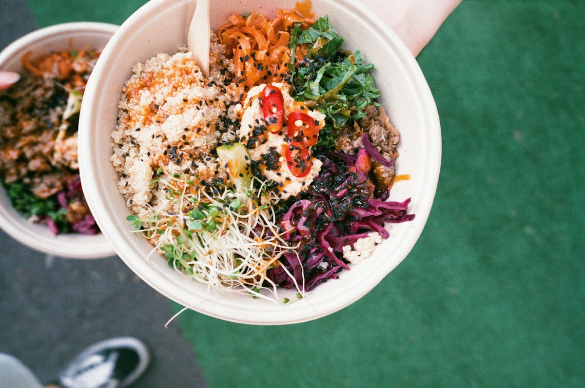 a plate of food