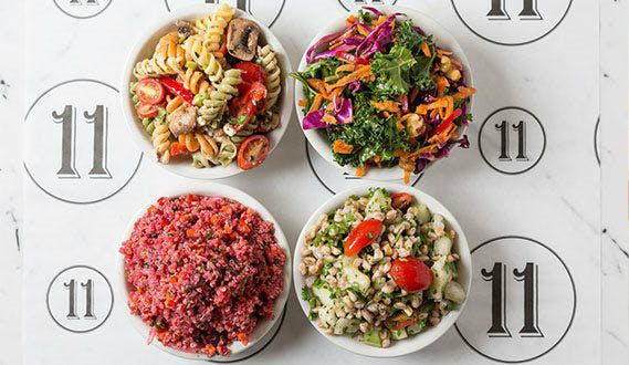 a plate of food on a table