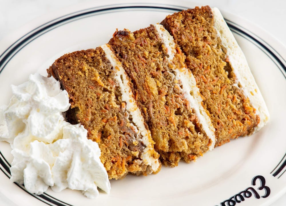 a piece of cake on a plate