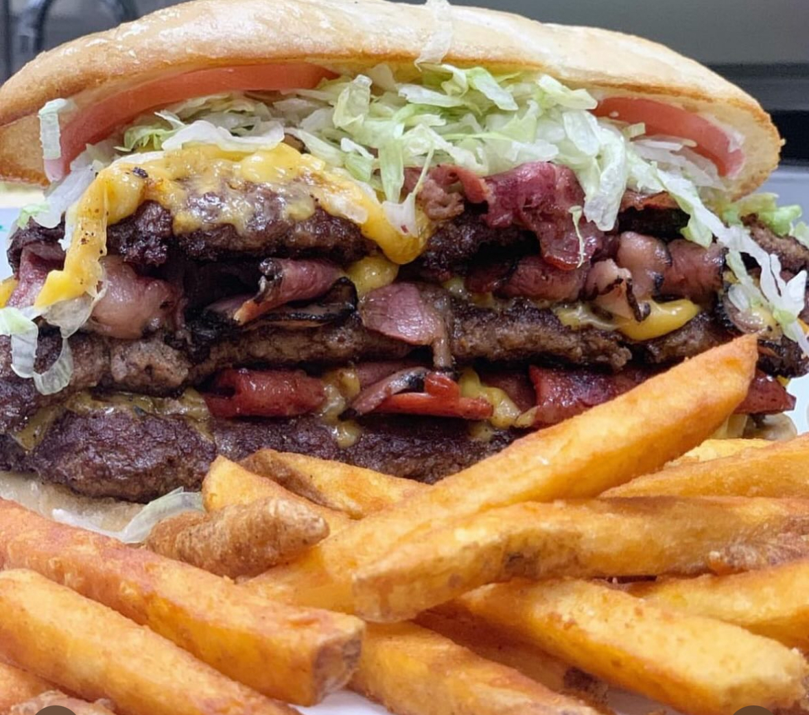 a sandwich full of meat