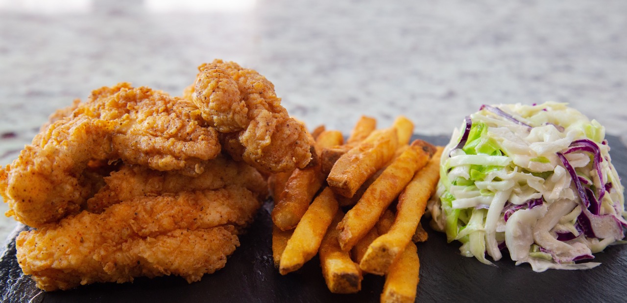 a close up of food
